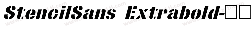 StencilSans Extrabold字体转换